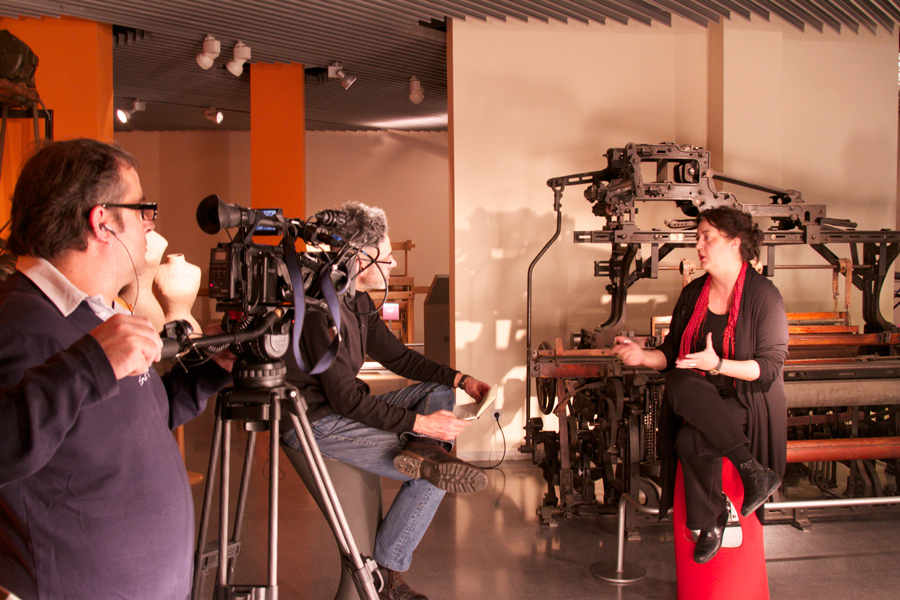 Gravant una entrevista